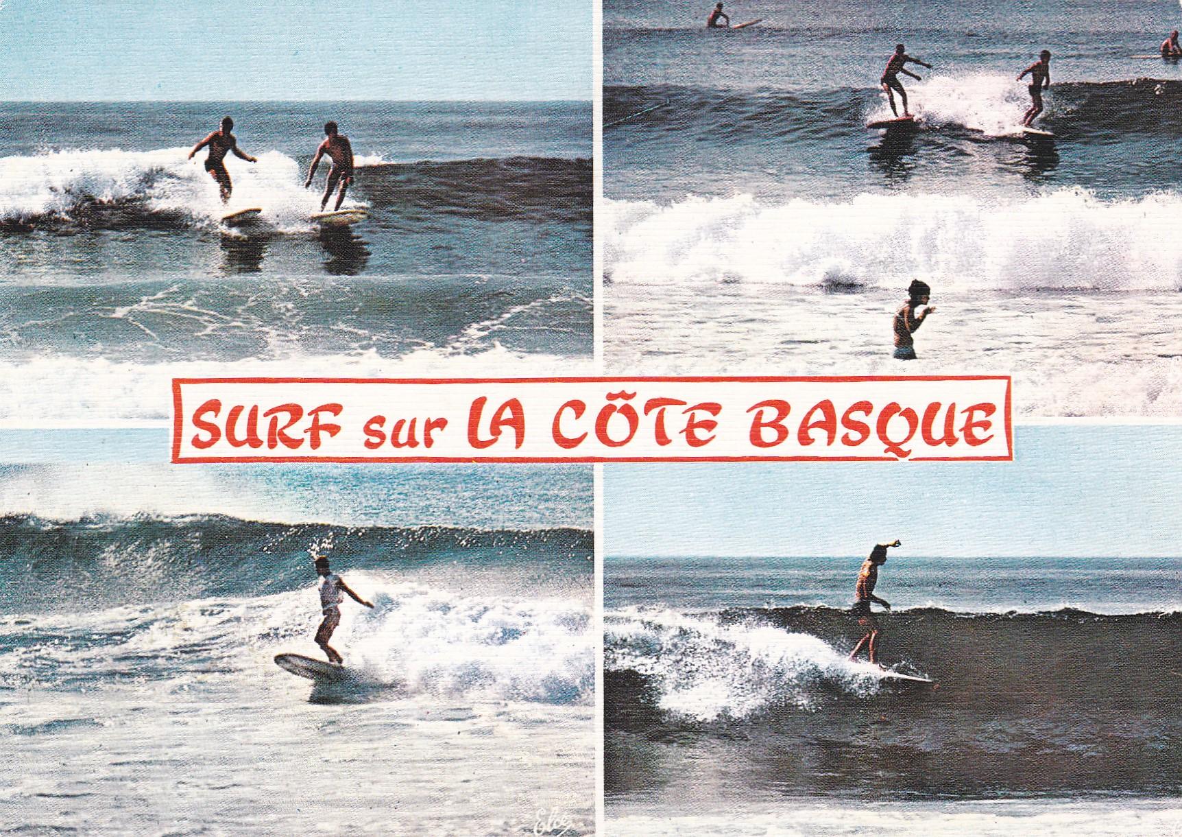 POSTAL 18933: Surf sur la cote basque