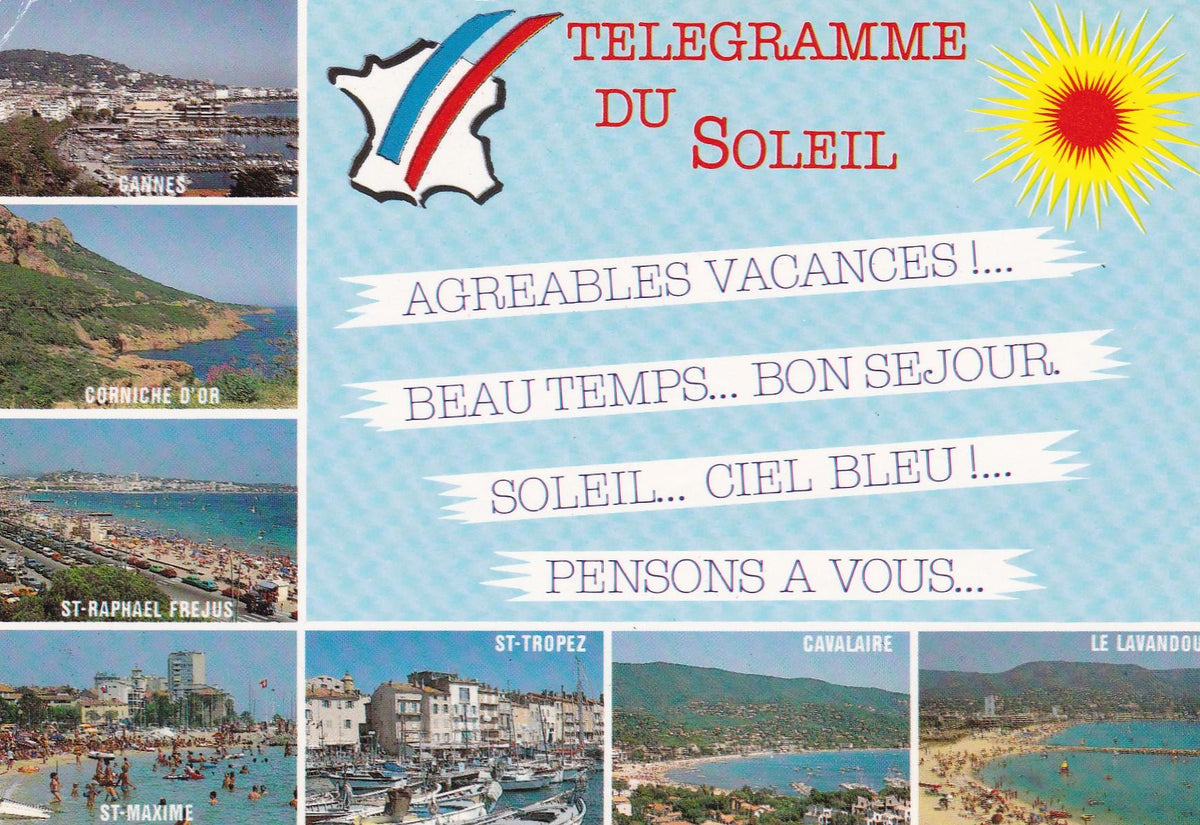 POSTAL 19066: Un Bonjour des vacances