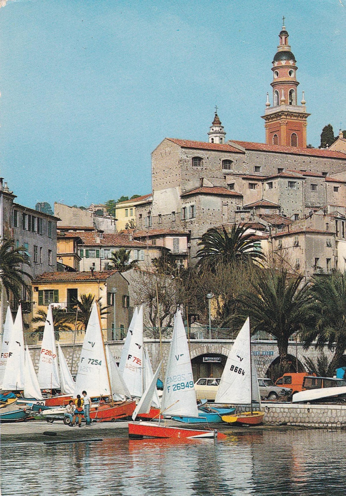 POSTAL 19128: Menton Ecole de voile
