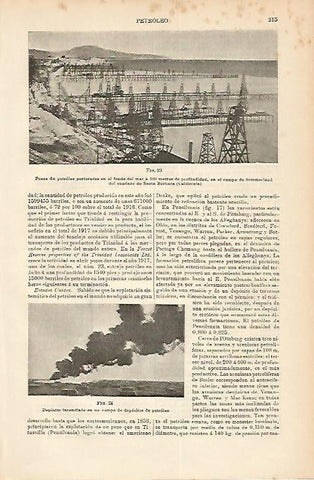 LAMINA DE ESPASA 213: Pozos de petroleo