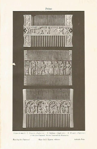 LAMINA ESPASA 2410: Peines de marfil
