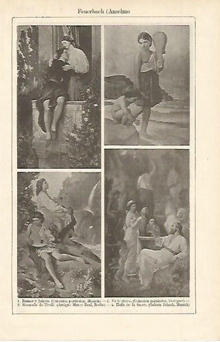 LAMINA ESPASA 2491: Cuadros de A. Feuerbach