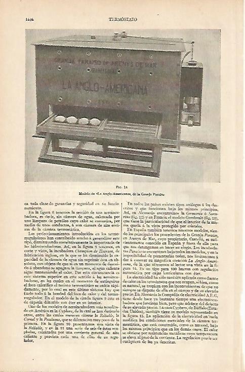 LAMINA ESPASA 2776: Modelo de La Anglo Americana para la Granja Paraiso de Arenys de Mar Barcelona