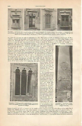 LAMINA ESPASA 2186: Ventanas de Granollers Barcelona