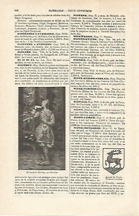 LAMINA ESPASA 20170: El bailarin Nijinsky por Blanche