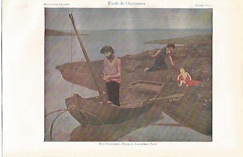 LAMINA ESPASA 20654: El pobre pescador por Puvis de Chavannes