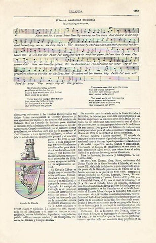LAMINA ESPASA 20842: Himno Nacional de Irlanda