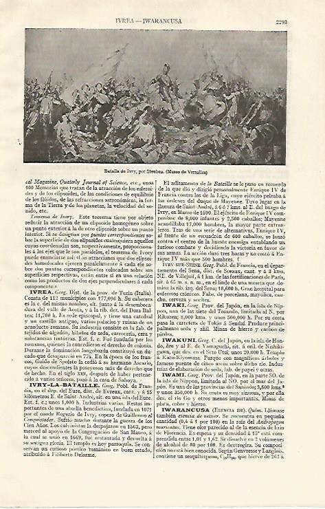 LAMINA ESPASA 20910: Batalla de Ivry por Steuben
