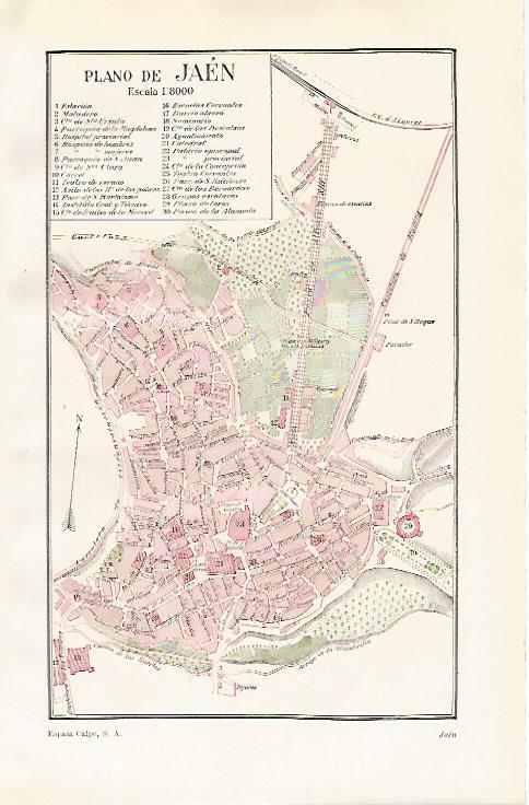 LAMINA ESPASA 20929: Plano de Jaen