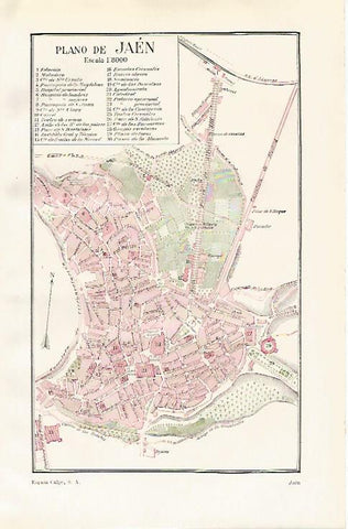LAMINA ESPASA 20929: Plano de Jaen