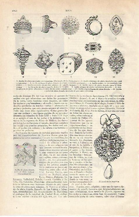 LAMINA ESPASA 21067: Tipos de joyas
