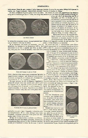 LAMINA ESPASA 21196: Monedas de la Antigua Roma