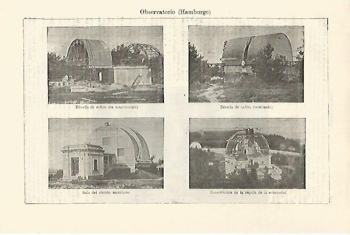 LAMINA ESPASA 21253: Bovedas del Observatorio de Hamburgo