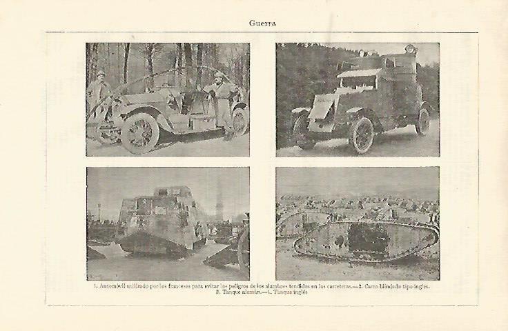 LAMINA ESPASA 21456: Tanques de la Primera Guerra Mundial