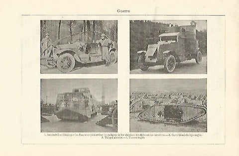 LAMINA ESPASA 21456: Tanques de la Primera Guerra Mundial