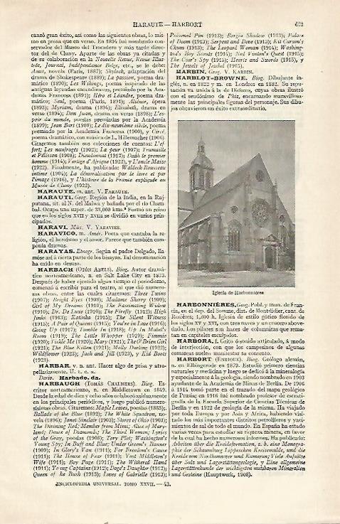 LAMINA ESPASA 21598: Iglesia de Harbonnieres Francia