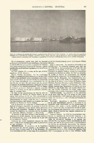 LAMINA ESPASA 21757: Refineria de Curasao en Honduras