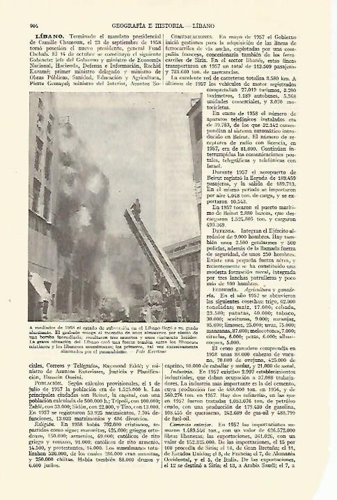 LAMINA ESPASA 21780: Bombardeo en Libano