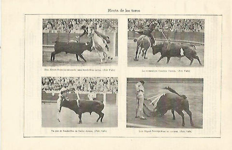 LAMINA ESPASA 21987: Alvaro Domecq Conchita Cintron Carlos Arruza y Dominguin