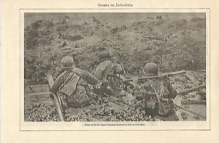 LAMINA ESPASA 22148: Tropas francesas en la Guerra de Indochina