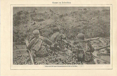 LAMINA ESPASA 22148: Tropas francesas en la Guerra de Indochina