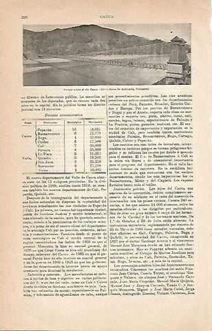 LAMINA ESPASA 2990: Puente sobre el rio Cauca Colombia