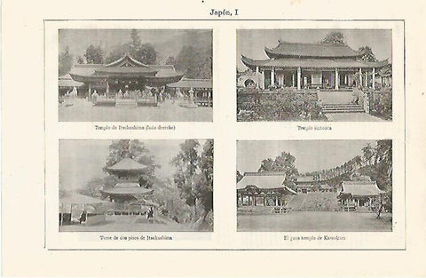 LAMINA ESPASA 20950: Templos de Japon