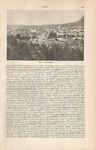LAMINA ESPASA 2777: Vista general de Terni Italia