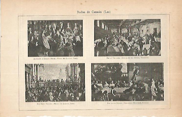 LAMINA ESPASA 22340: Las Bodas de Canaan
