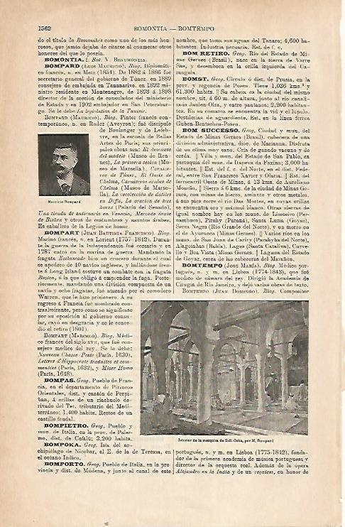 LAMINA ESPASA 22379: Mezquita de Sidi Ocba por M. Bompard