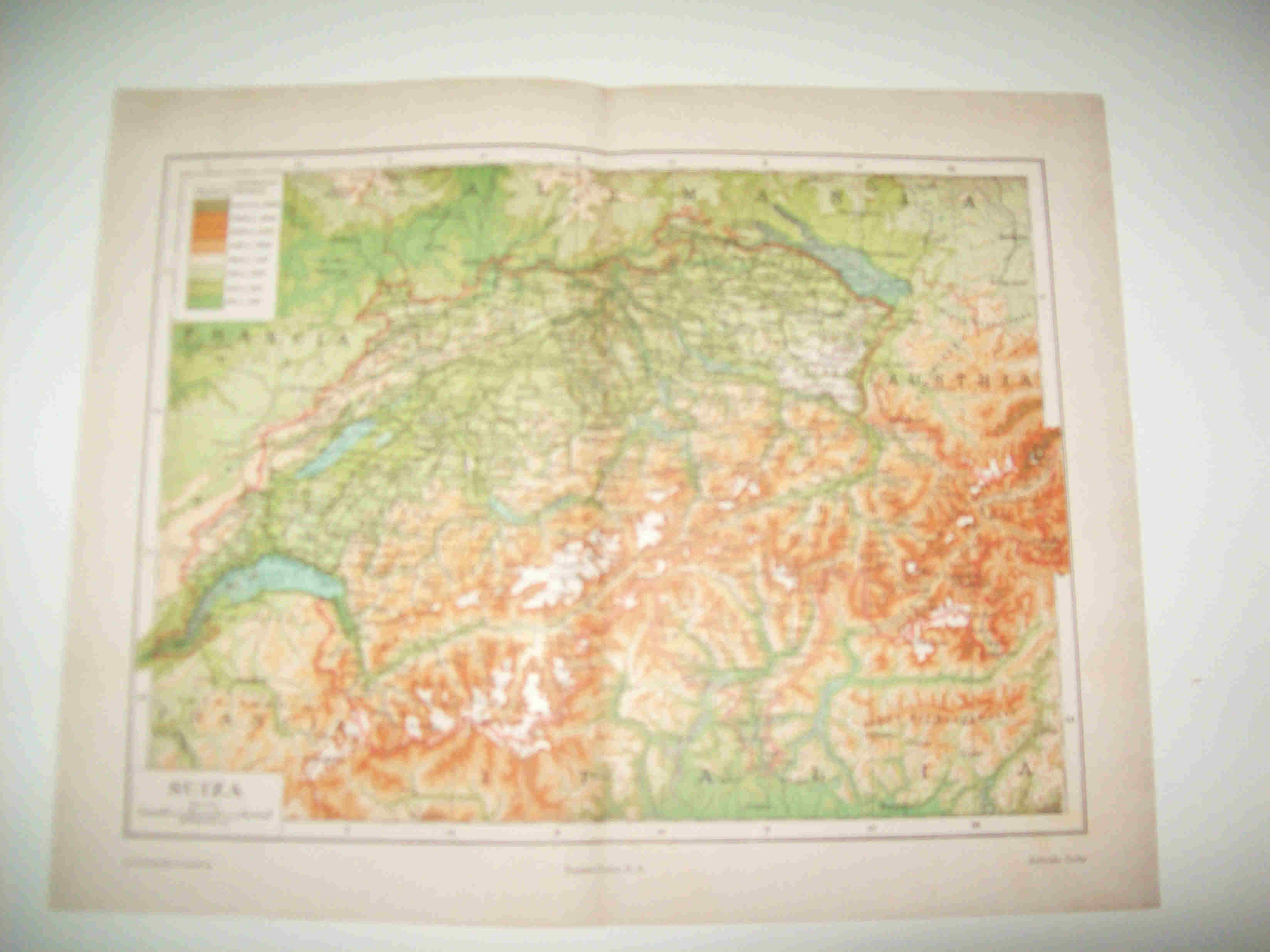 LAMINA ESPASA 22550: Mapa de Suiza