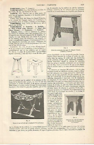 LAMINA ESPASA 22646: Taburetes