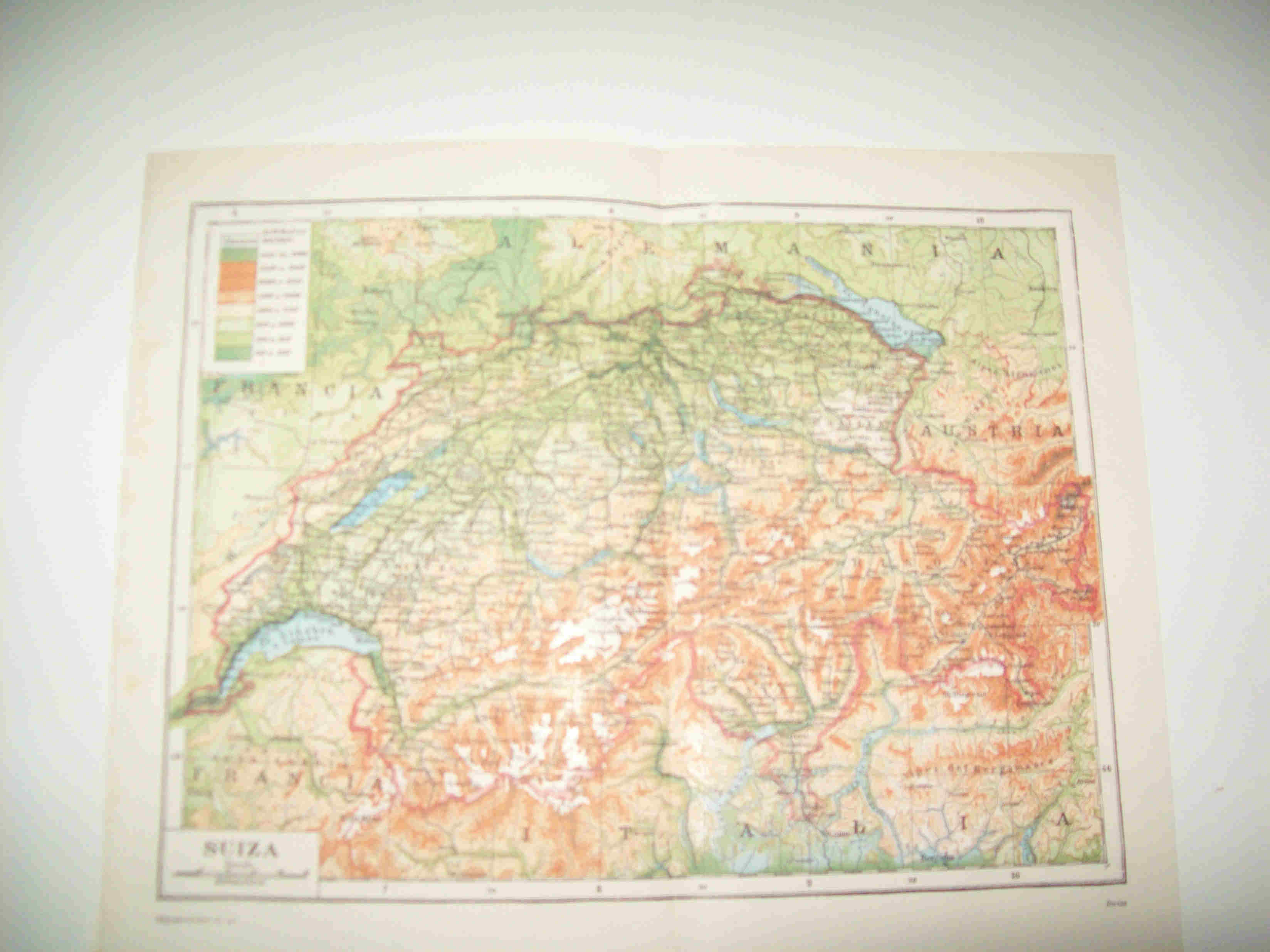 LAMINA ESPASA 22742: Mapa de Suiza