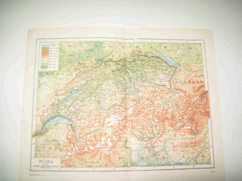 LAMINA ESPASA 22742: Mapa de Suiza