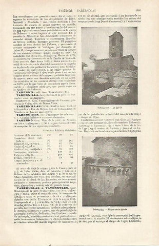 LAMINA ESPASA 22838: Iglesia de Tavernoles Barcleona