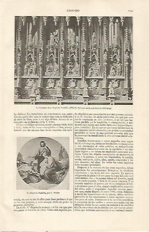 LAMINA ESPASA 22922: La leyenda de la Sagrada Familia