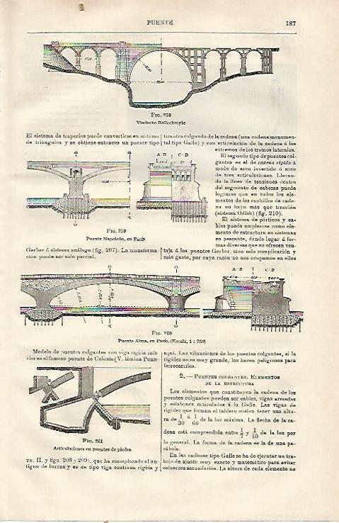 LAMINA ESPASA 23058: Puente Napoleon de Paris