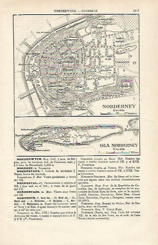 LAMINA ESPASA 20236: Plano de Norderney