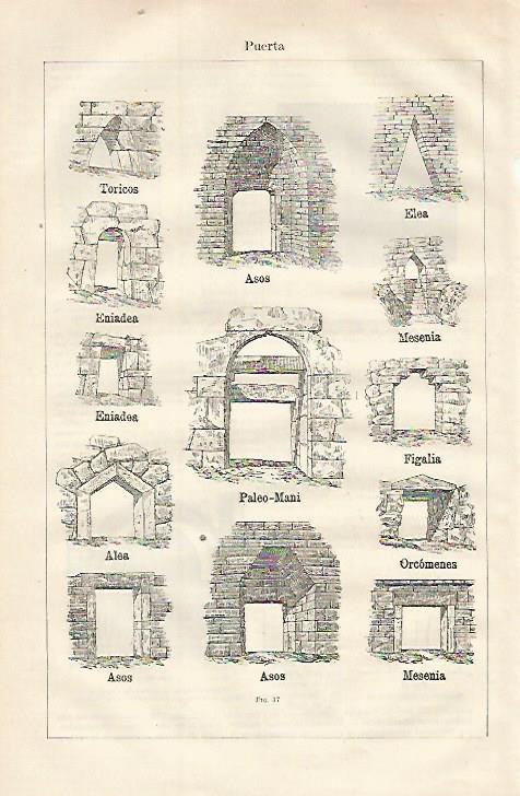 LAMINA ESPASA 23089: Tipos de puerta en epocas historicas
