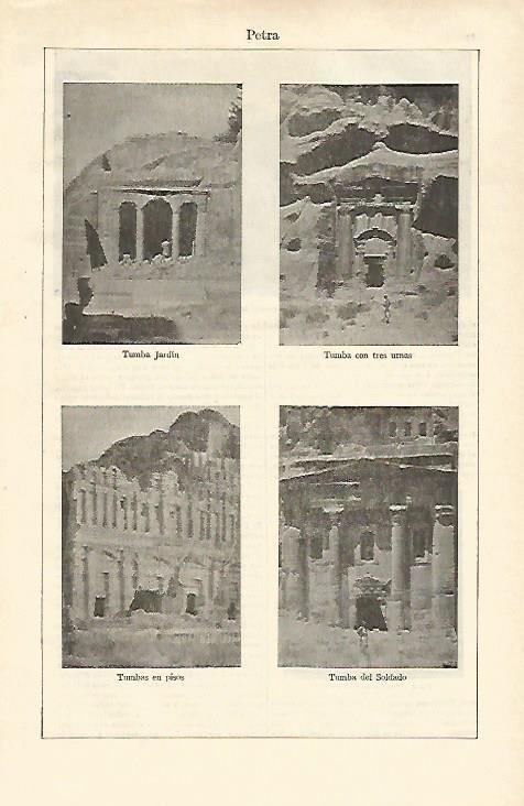 LAMINA ESPASA 23130: Tumbas de Petra Jordania