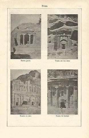 LAMINA ESPASA 23130: Tumbas de Petra Jordania