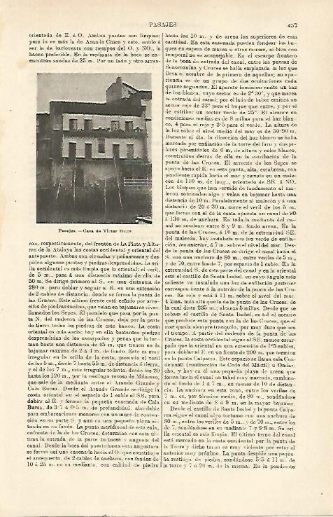 LAMINA ESPASA 23401: Casa de Victor Hugo en Pasajes