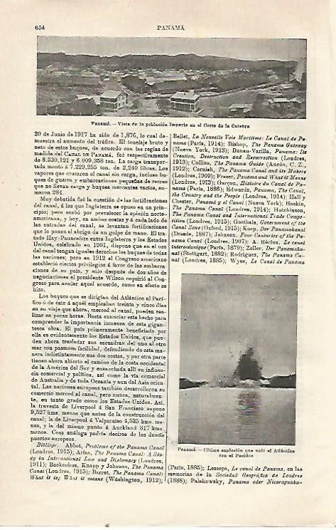 LAMINA ESPASA 23531: Vista de Imperio en Panama