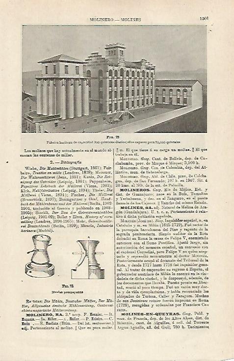 LAMINA ESPASA 24205: Fabrica de harina