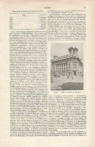 LAMINA ESPASA 24331: Banco de Comercio en Bilbao