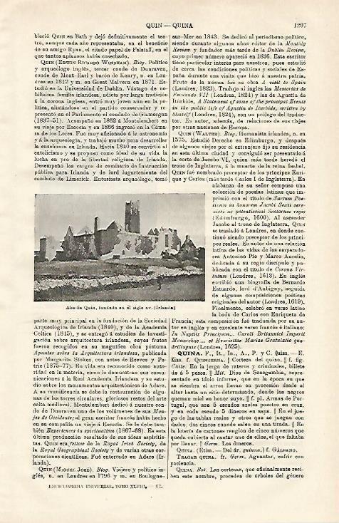 LAMINA ESPASA 20738: Abadia Quin Irlanda