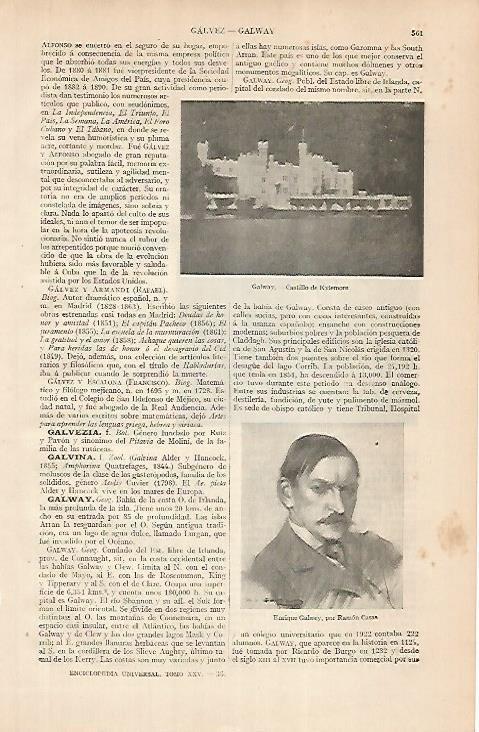 LAMINA ESPASA 24821: Castillo de Kylemore en Galway