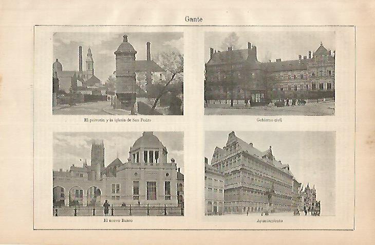 LAMINA ESPASA 24858: Edificios de Gante