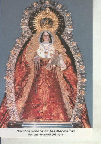 Postal 011695: Virgen Ntra Sra de las Maravillas, patrona de Maro, Malaga