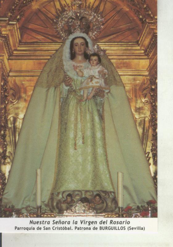 Postal 011697: Virgen Ntra Sra del Rosario, patrona de Burguillos, Sevilla
